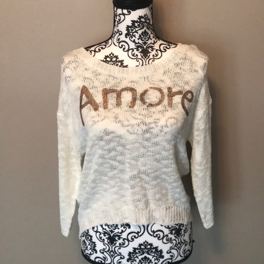 Amore cream sweater